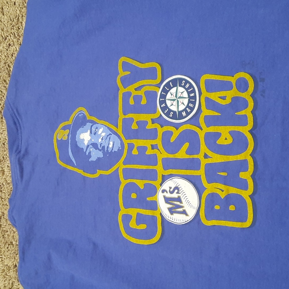 Vintage Majestic Seattle Mariners Griffey is Back Shirt